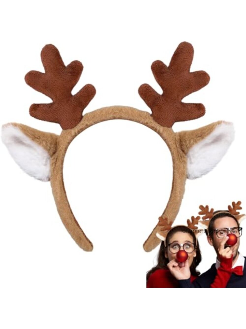 Reindeer Antlers Headband Deer Ears Costume Accessory Christmas